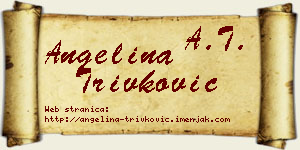 Angelina Trivković vizit kartica